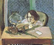 Henri Matisse Woman before an Aquarium (mk35) oil